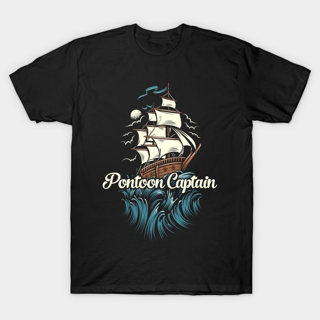 Pontoon Captain - Respect T-Shirt by karutees